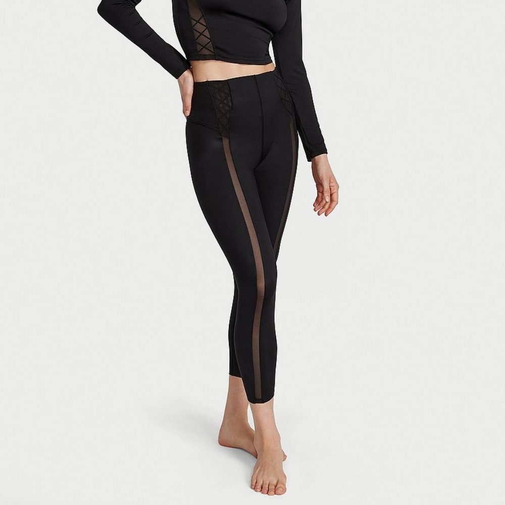 Essential mesh lace up leggings